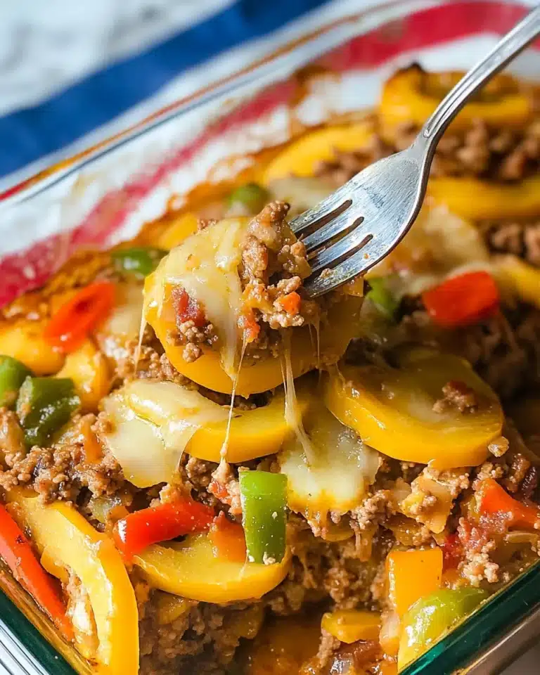 Southern Five Layer Beef Casserole Recipe