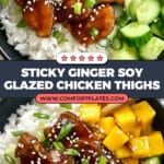 Sticky Ginger Soy Glazed Chicken Recipe