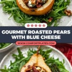 Roasted Pears with Blue Cheese & Walnuts Recipe