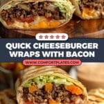 Burrito Style Cheeseburger Wraps Recipe