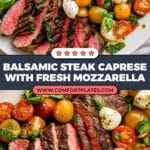 Seared Balsamic Steak Caprese Recipe