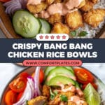 Crispy Bang Bang Chicken and Rice Bowls Recipe