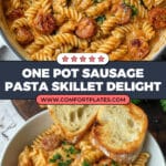 One Pot Sausage Pasta Skillet Recipe
