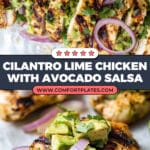 Cilantro Lime Chicken with Avocado Salsa Recipe