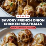 French Onion Chicken Meatballs Recipe