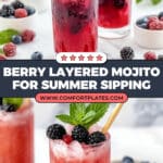 Red, White and Blue Mojito Recipe