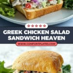 Greek Chicken Salad Sandwiches Recipe