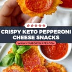Pepperoni & Cheese Crisps Recipe