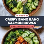 Crispy Bang Bang Salmon Bites Bowls Recipe