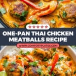 One-Pan Thai Chicken Meatballs Recipe