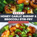 Honey Garlic Butter Shrimp and Broccoli Recipe