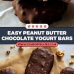 Peanut Butter Chip Frozen Yogurt Bars Recipe