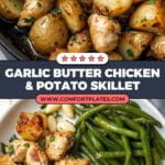 Garlic Butter Chicken and Potato Skillet Recipe