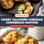Honey Butter Jalapeño Cheddar Cornbread Biscuits Recipe