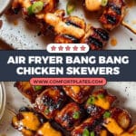 Bang Bang Chicken Skewers (Air Fryer Version) Recipe