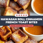 Hawaiian Roll French Toast with Cinnamon Sugar Recipe