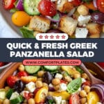 Greek Panzanella Salad Recipe