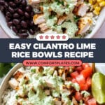 Cilantro Lime Rice Bowls Recipe