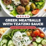 Greek Meatballs with Tzatziki Sauce Recipe