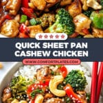 Sheet Pan Cashew Chicken Recipe