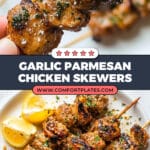 Garlic Parmesan Chicken Skewers Recipe