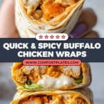 5 Minute Buffalo Chicken Wraps Recipe