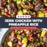 One Pan Caribbean Jerk Chicken with Pineapple-Coconut Rice Recipe