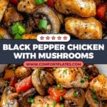 Black Pepper Chicken with Mushrooms Recipe