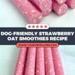 Strawberry Oat Smoothie Sticks Recipe for Dogs Recipe