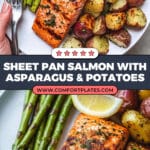 Sheet Pan Salmon and Asparagus with Potatoes Recipe