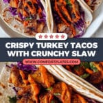 Crispy Turkey Tacos with Crunchy Slaw Recipe