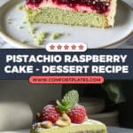Pistachio Raspberry Cake Recipe