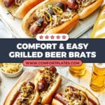Extra-Juicy Grilled Wisconsin Beer Brats Recipe