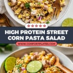 High Protein Street Corn Pasta Salad Recipe