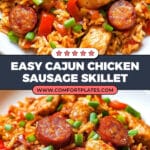 Skillet Cajun Chicken Sausage and Rice Recipe