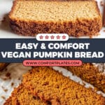 Vegan Pumpkin Bread with Snickerdoodle Streusel Topping Recipe