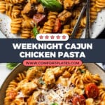 Lighter Creamy Cajun Chicken Pasta Recipe