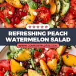 Summer Peach Watermelon Salad Recipe