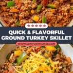 Simple Ground Turkey Pepper Skillet Recipe