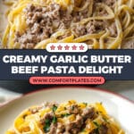Garlic Butter Beef Pasta Recipe