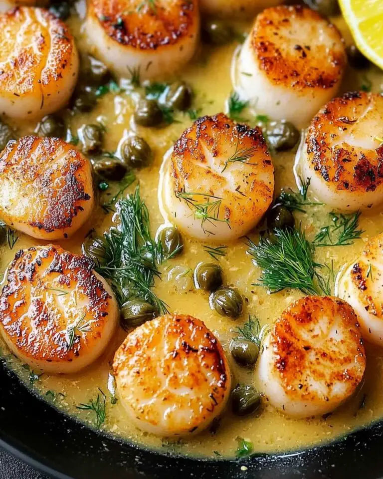 Pan Seared Scallops with Lemon Caper Sauce Recipe