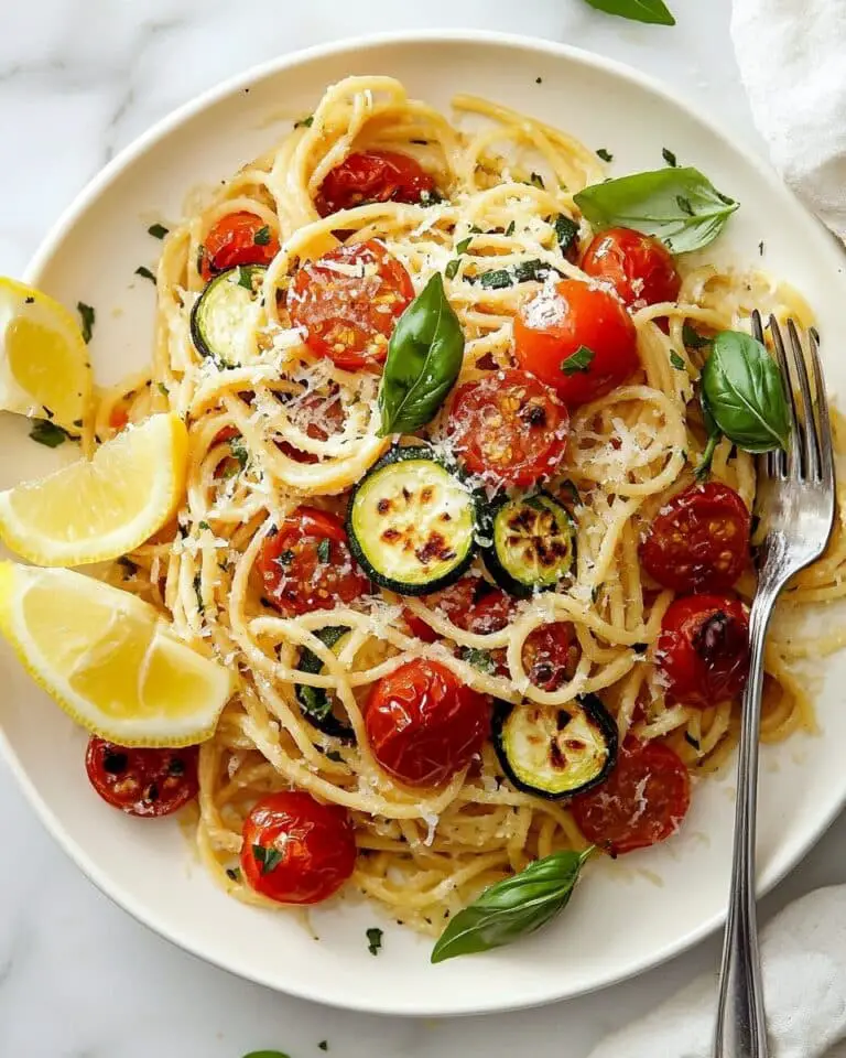 Summer Tomato and Zucchini Pasta Recipe