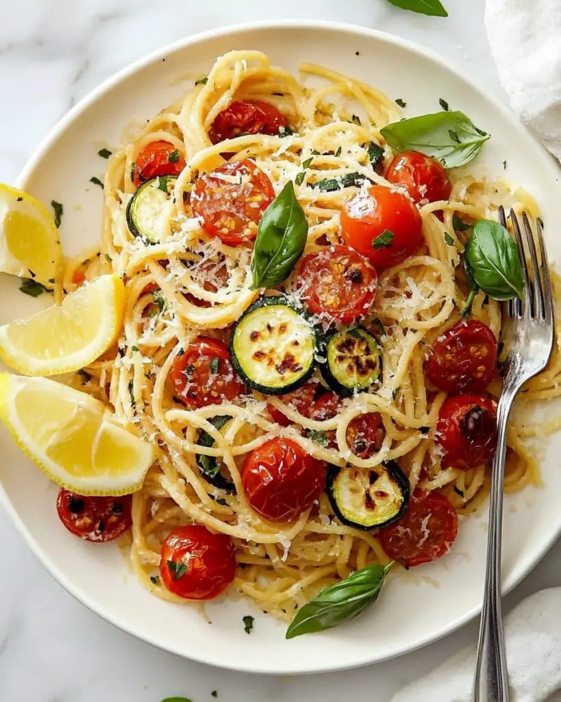 Summer Tomato and Zucchini Pasta Recipe