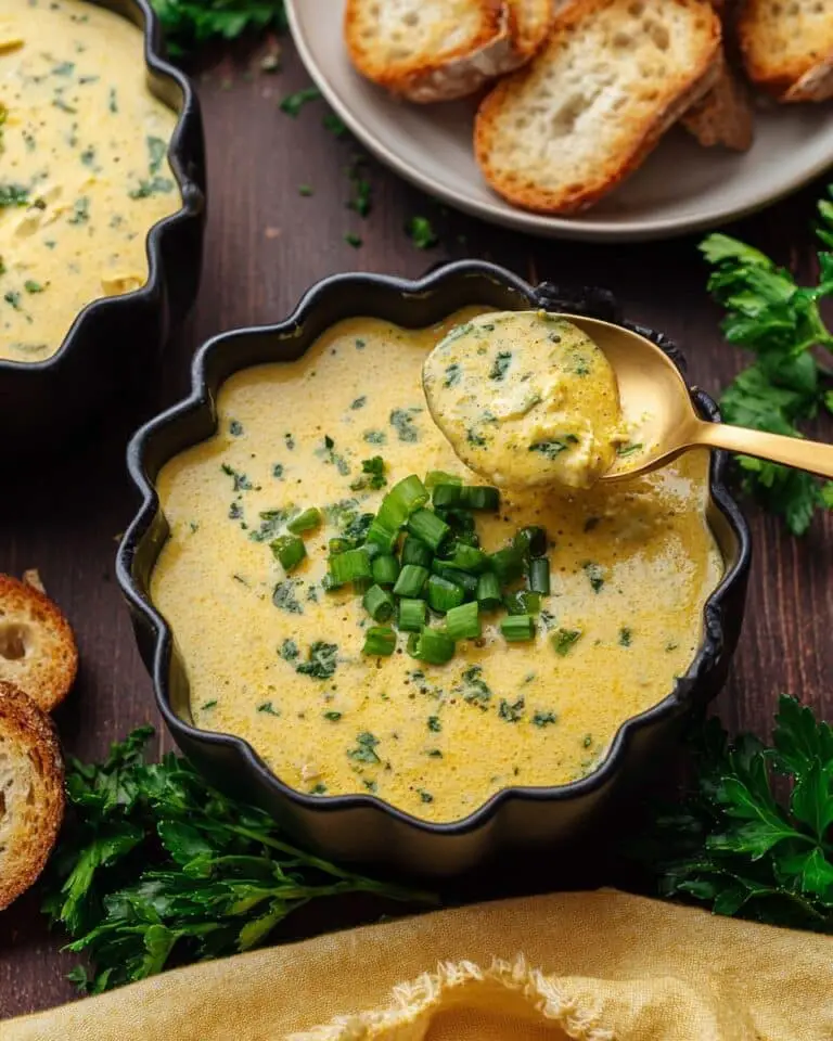 Hearty Cheddar Garlic Herb Potato Soup Recipe