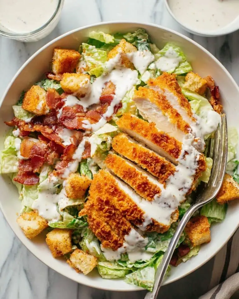 Extra Crispy Chicken Caesar Salad Recipe
