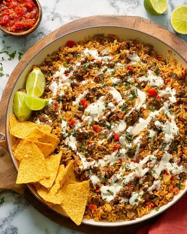 Mexican Beef and Rice Skillet Recipe
