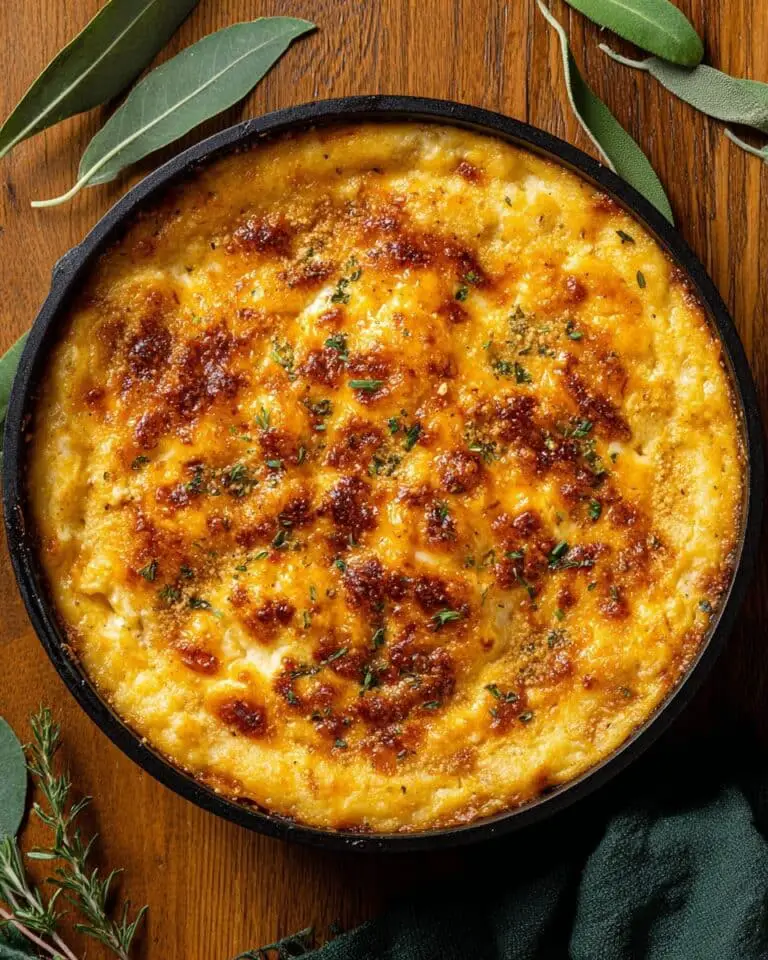Skillet Baked Cheesy Pumpkin Gnocchi Recipe