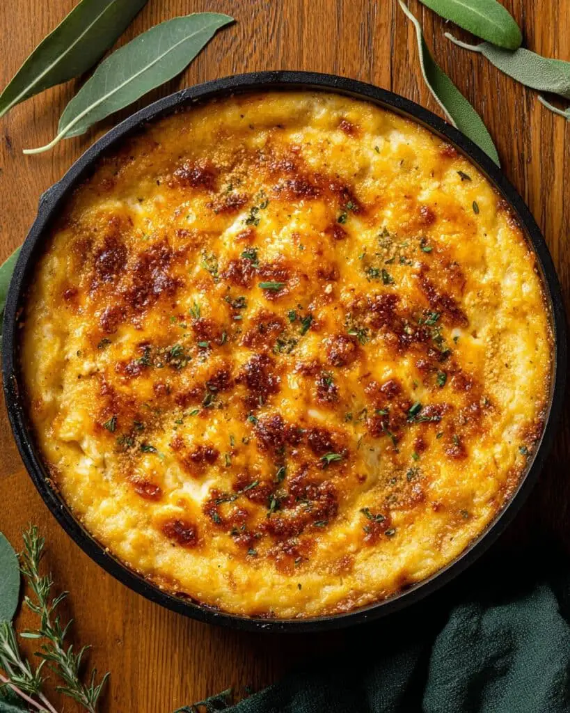 Skillet Baked Cheesy Pumpkin Gnocchi Recipe