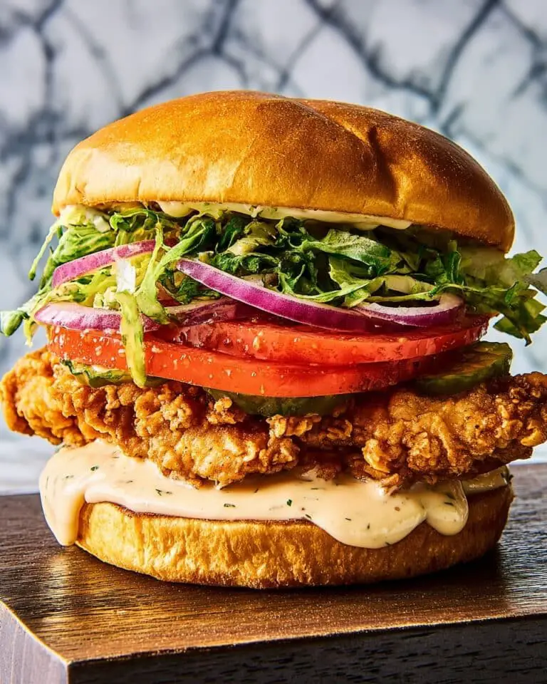 Fried Chicken Caesar Sandwich Recipe