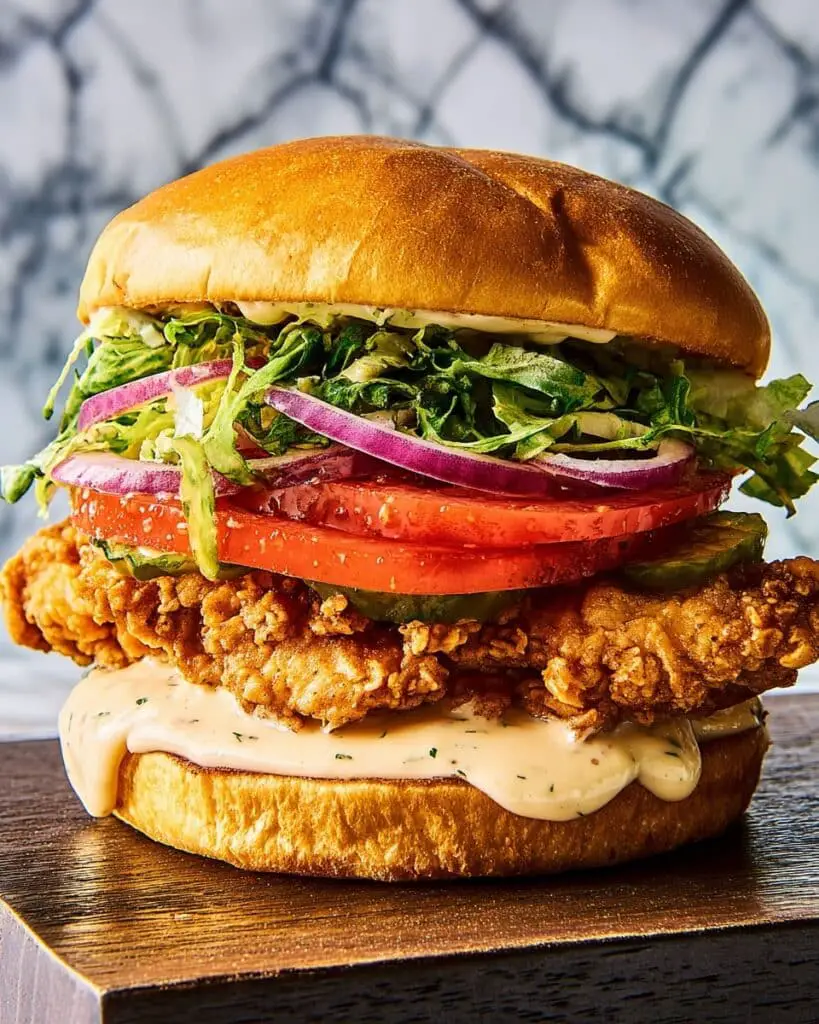 Fried Chicken Caesar Sandwich Recipe
